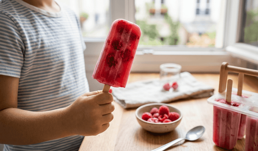 Recette de glaces aux fruits bio pour enfant