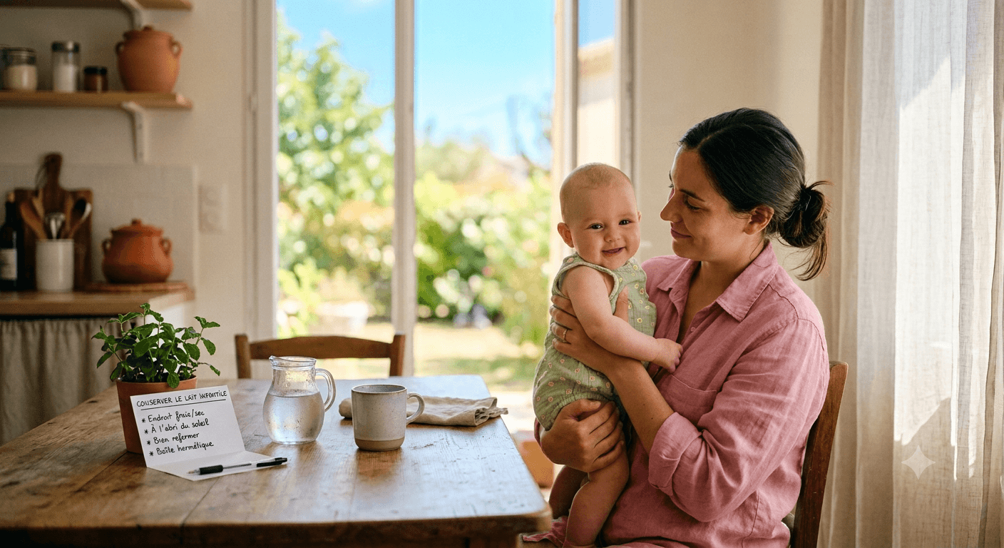 Canicule : comment bien conserver le lait infantile en poudre ?