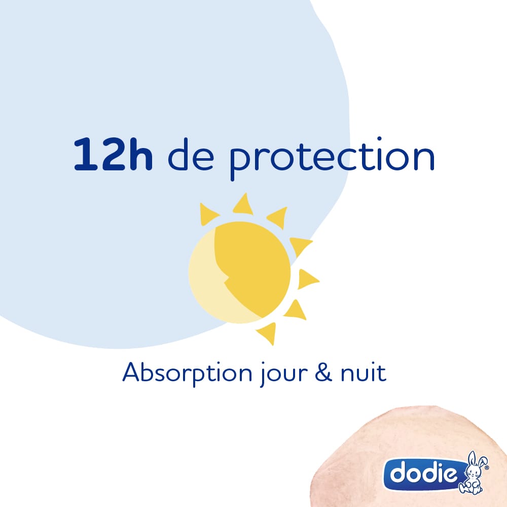 Dodie Couches Bébé Taille 1 (2 à 5 kg) - Lot de 2 x 56 couches Lot de 2