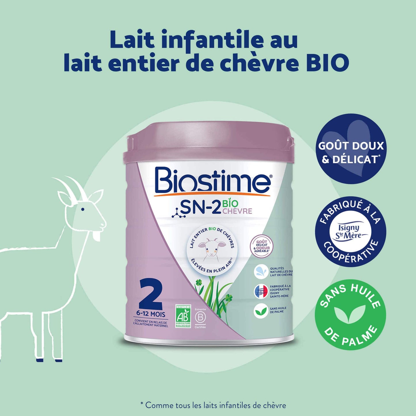 Biostime Biostime Lait de Chèvre 2ème âge