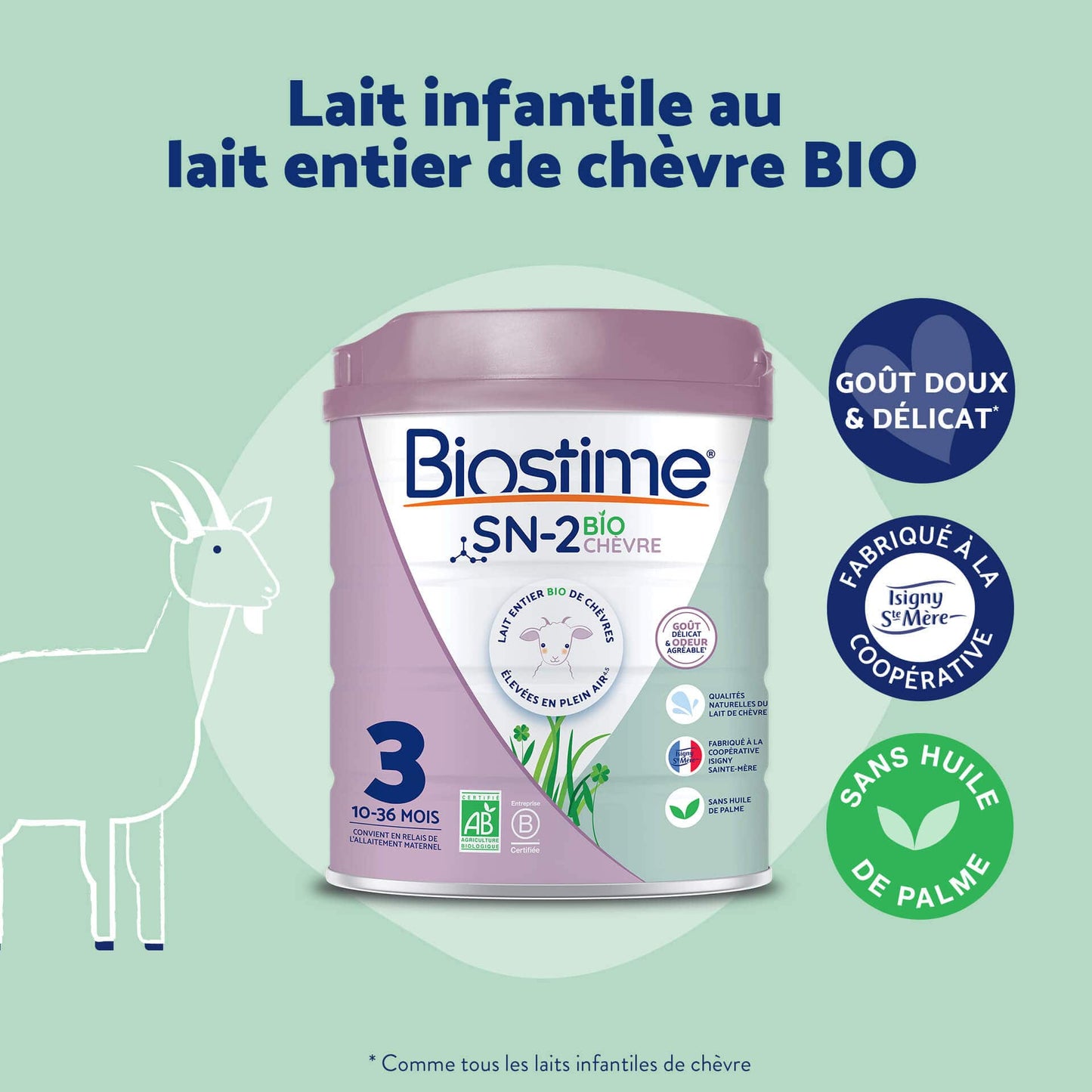 Biostime Biostime Lait de Chèvre 3ème âge