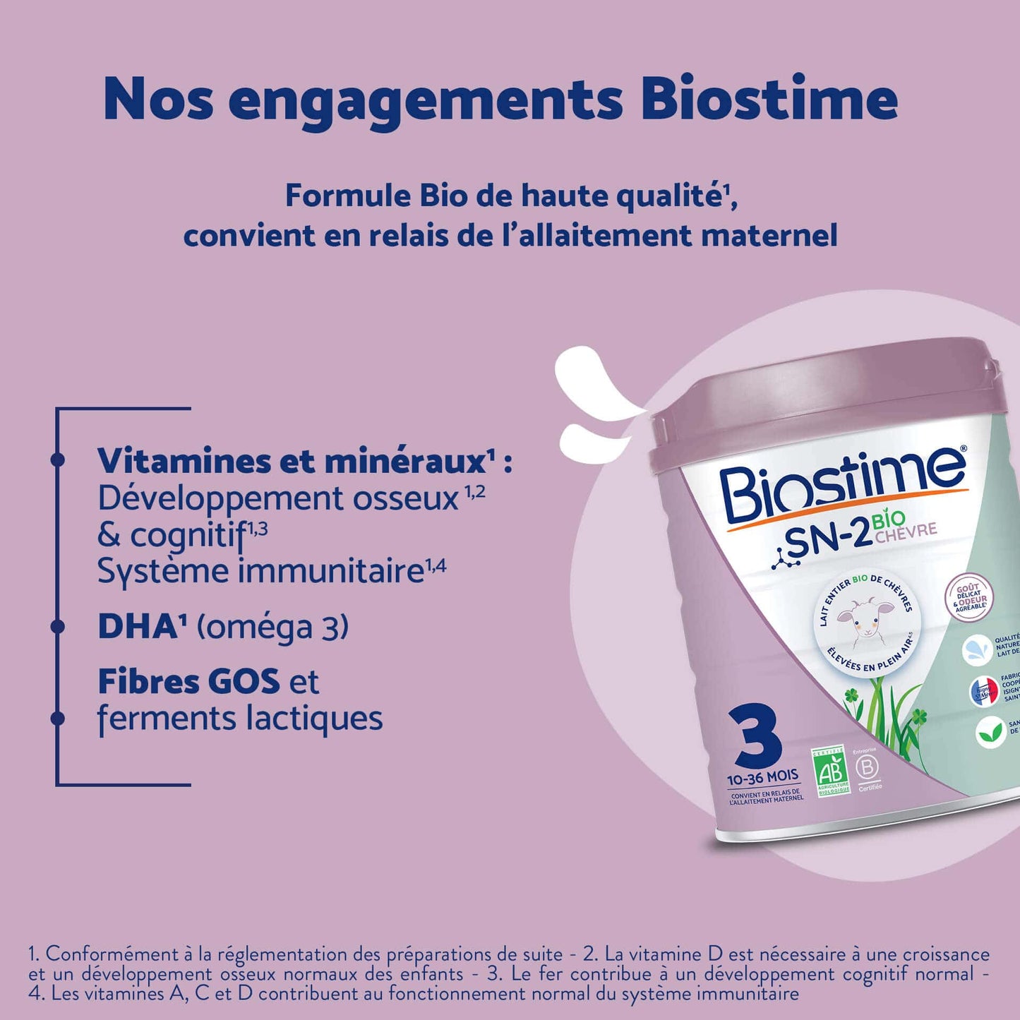 Biostime Biostime Lait de Chèvre 3ème âge