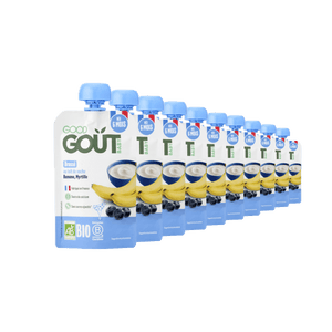 Good Gout Brassé banane myrtille 10 x 90gr.