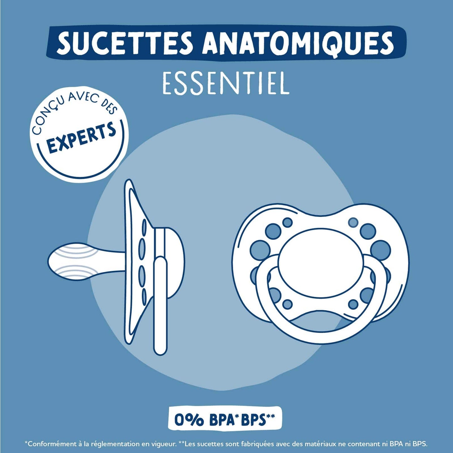 Dodie Lot de 3 sucettes anatomiques Jour/Nuit ESSENTIEL +18 mois VERT