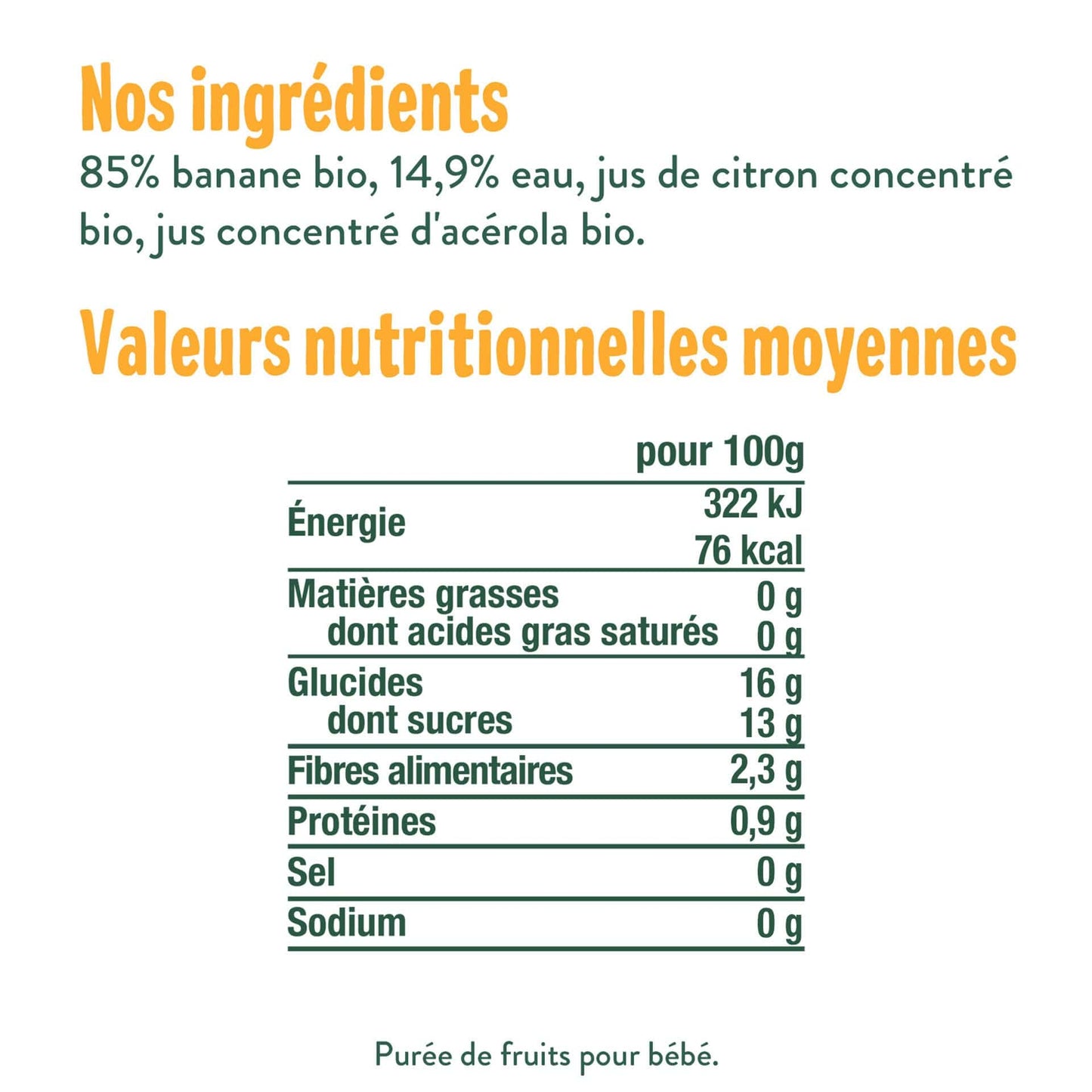 Good Gout Ma semaine gourdes Mono-fruits 120g