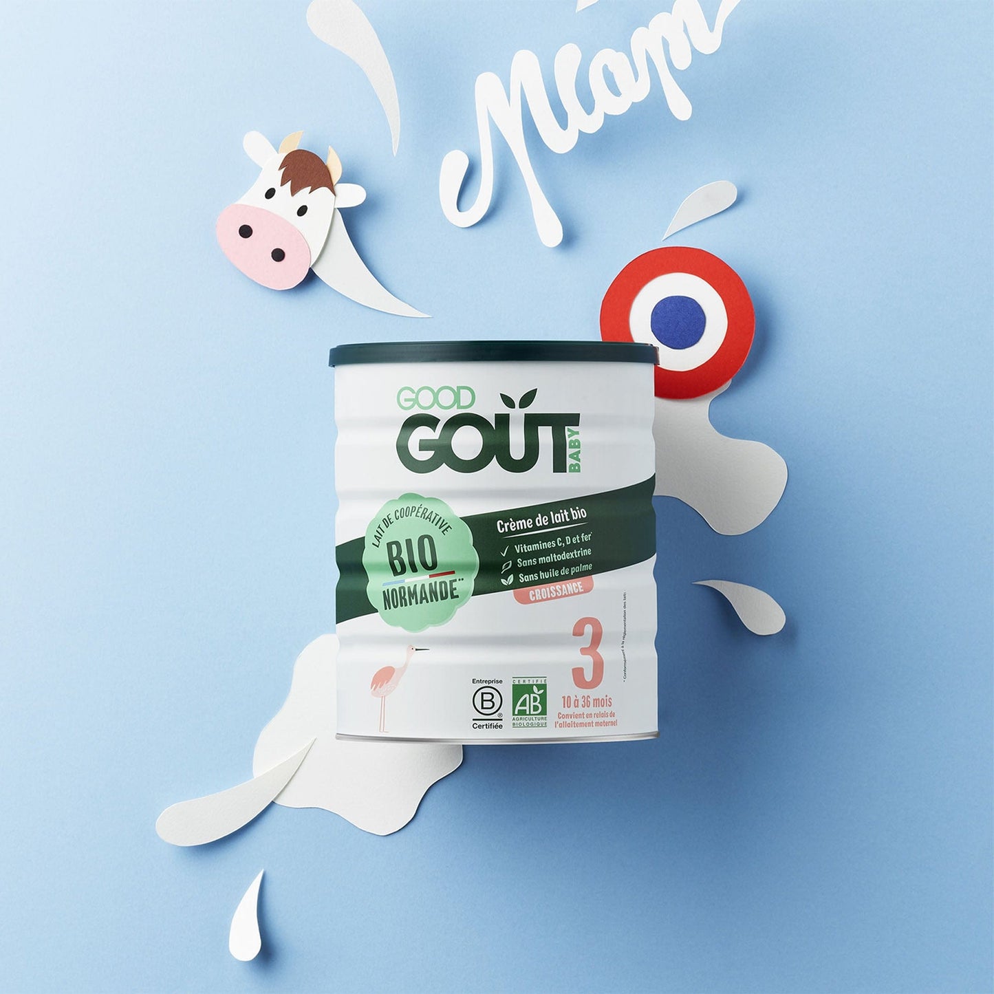 Lot de 3 Lait de croissance Bio dès 10 mois